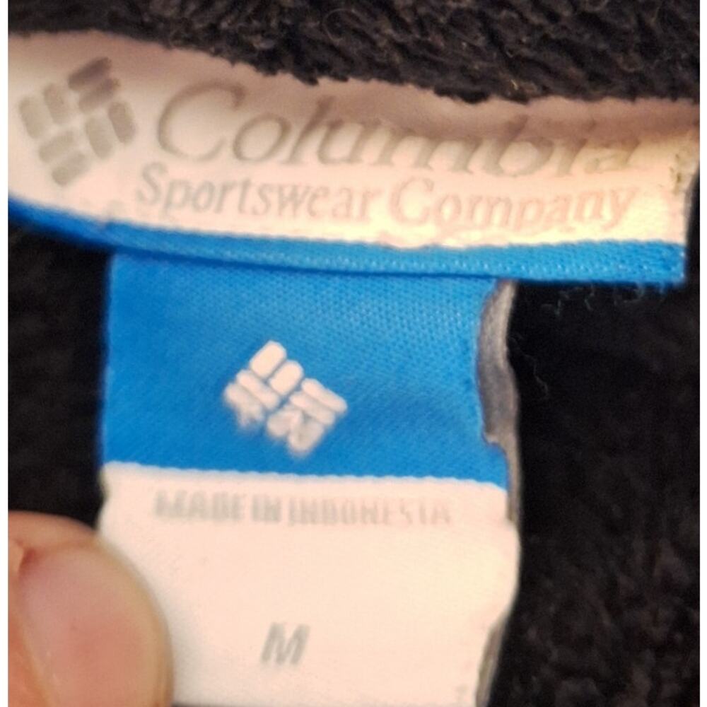 Columbia Black Fleece Jacket with Orange VT Logo - Picture 3 of 7